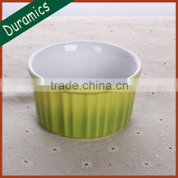 Factory direct wholesale color ceramic baking ramekin