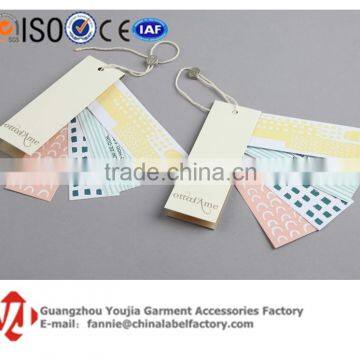 Fashion Design Creative Colourful Paper Hang Tags For Gift/Garment/Jewelry/Jeans