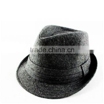2015 wholesale hats and caps men wool felt fedora hat