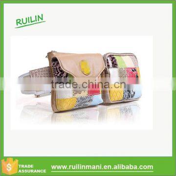 Characteristic collage fashion modern PU waist bags popular in uk for women