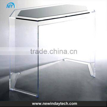 transparent customized simple fashion acrylic table, lucite table furniture acrylic material