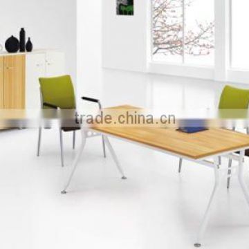 2012 NEW commercial furniture wooden table steel leg