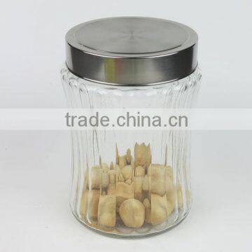 1000ml Kitcenware Glass Canister Jar with Metal Cover