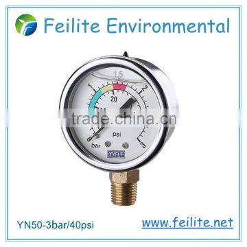 pressure gauge, bourdon tube pressure gauge, oil pressure gauge