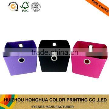 Manufacturer custom colourful home clothes storage box fabric store box