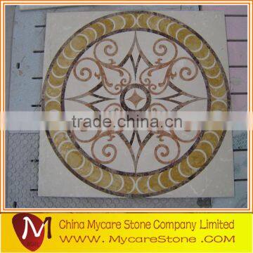 Professional polished popular design waterjet floor medallions