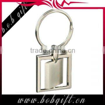 2014 alloy key rings/ metal square high quality key chains