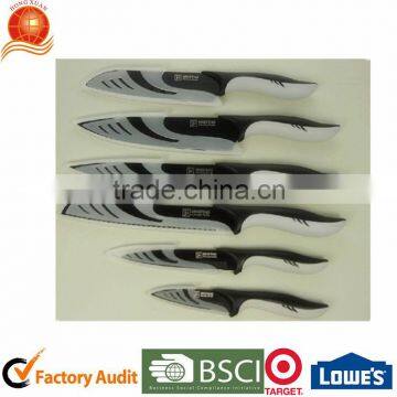 Factory manufacturer 6 Pieces Non-Stick Knives With Knife pouch