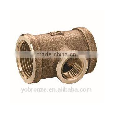 Good machining made in Tawian 3/4"x1/2" bronze pipe reducing tee