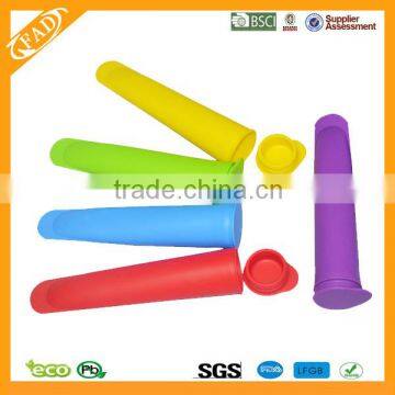 FDA Standard Customized Top quality Eco-friendly Nontoxic 4-Piece Silicone Ice Pop Maker Set