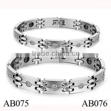 Cheap Wholesale Make Your Own Fashion Men's Stainless Steel Bracelet For Couples photo-4