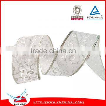 Wholesale Christmas Decoration Ribbon With Wire