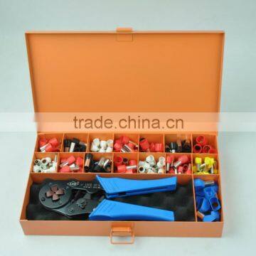 LSD Good Quilty LSC8-16-4TH Ferrule Crimper Set With Cable-end Ferrules Crimping Tool and Several Terminals Combinedin Iron Box photo-2