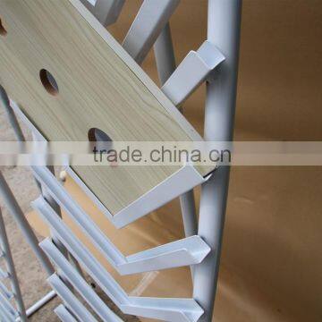 Custom Powder Coat Big Metal Ceramic Floor Tile Display Stand HSX-S0363 photo-3