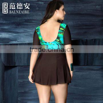 Balneaire Plus Size Women One Piece Swimwear,XXXXL photo-5