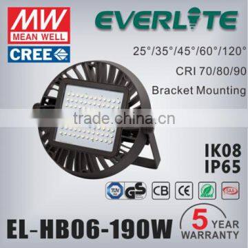 Bracket Mounting 190W led high bay light outdoor flood lighting >20000lm