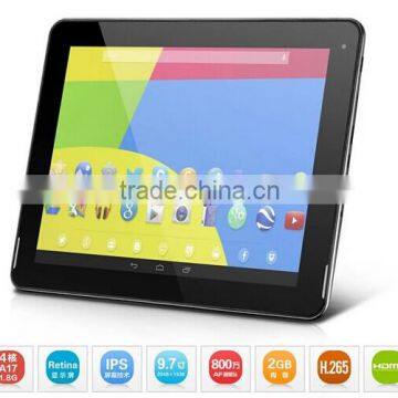 9.7inch Android 4.4 RK3288 Quad Core 1.8Ghz Retina Screen 2048*1536 PiPo P1