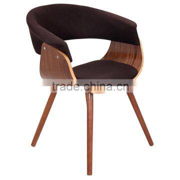 Vintage Mid Century Accent Upholstered Bentwood Armchair Chair photo-4