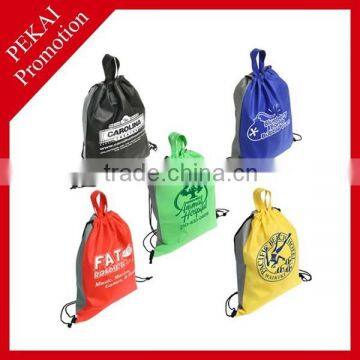 Custom Logo Printing Clear Vinyl Drawstring Bag
