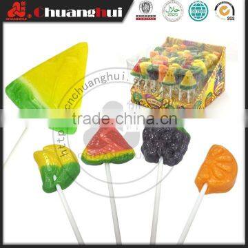 15g Fresh Fruits Shape Handmade Lollipop Candy