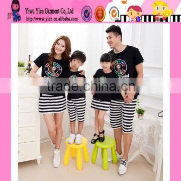 Fashion Factory Selling Cheaper Cotton T Shirt Alibaba Hot Sale Summer Family Set Clothes