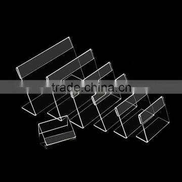 L-shaped acrylic table card price tag price tag display stand