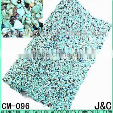 blue color stone and rhinestone hot fix sheet