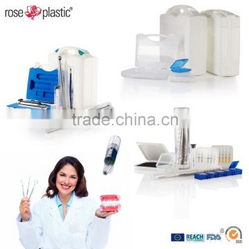 Plastic medical packaging tubes boxes for dental flexible denture