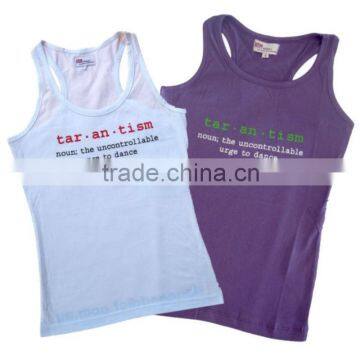 Customized Tank top. women singlet, sleeveless women t-shirt