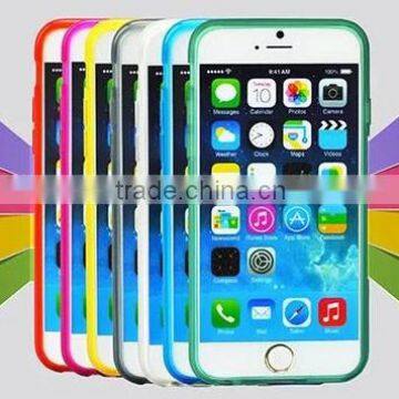 Clear PC back cover for iPhone case ultra slim and soft pc+tpu case for iPhone 6