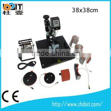 China professional 8 in 1 combo heat press machine with accessories