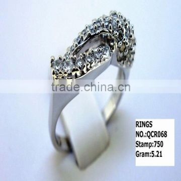 latest design 925 sterling silver rings QCR068