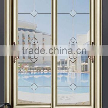 Double-layer Acid Etched Glass Sliding Door