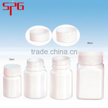 white HDPE plastic Bottle with cap