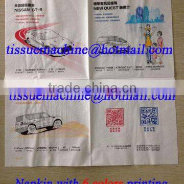 High Speed 4 Colors Printing Flexographic Printing Napkin Machine photo-3