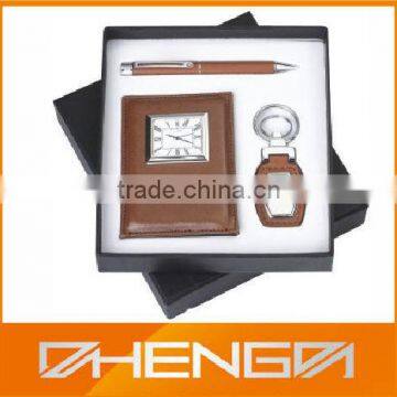 High Quality Customized Made-in-china Black Leather Gift Set For Packaging(ZDG12-031) photo-4