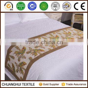 good quality jacquard bed scarf for home and hotel