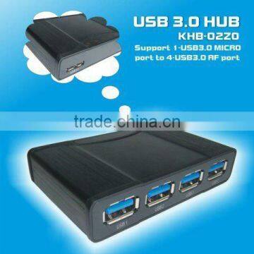 mirco usb and usb 3.0 interface with 4 port pore hub