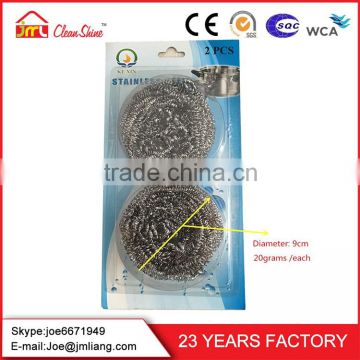 China Factory Wholesale Best-Selling Dishes Washing Galvanized Scourer Metal Scourer Mesh Scrubber Household Scourer