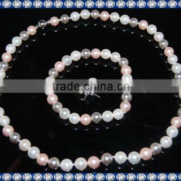 Nice Mixed Color Shell Pearl Jewelry Set SSN023