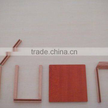 MDF wood picture frame moulding/photo frame+PVC/paper veneer