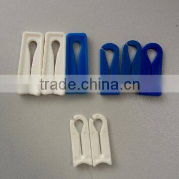 Disposable medical plastic tube slide clamp