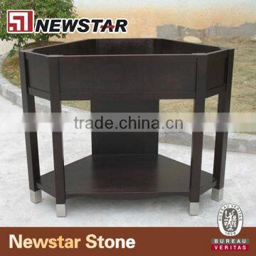 Antique wooden vanity base free standing hotel vanity