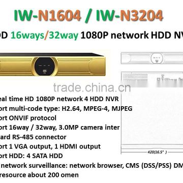 IW-N1604 16CH H.264 Plug and Play Network Video Recorder