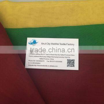 factory stock plain dyed scarf fabric wholesale 100% polyester fabric for voile