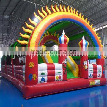 2015 Giant Inflatable Bounce Playground for Child#Cheap Inflatable Amusement Park for Kids