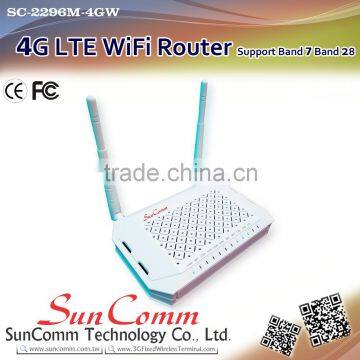 SC-2296M-4GW Share 4G LTE WIFI Router with Band 7 Band 28, working time up to 3 hours, 6 hours stand-by