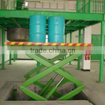 warehouse cargo stationary small hydraulic scissor lift