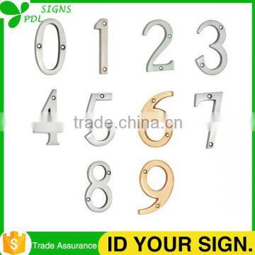 Custom New Style 304 Stainless Steel Brass 3D House Numbers