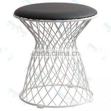 Wire Stool Chair #ACAS22--Synthetic leather bar stool--metal wire stools